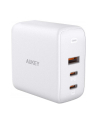 aukey PA-B6S Omnia Mix GaN ultraszybka ładowarka sieciowa 3xUSB (2xUSB C 1xUSB A) 90W WHITE - nr 1