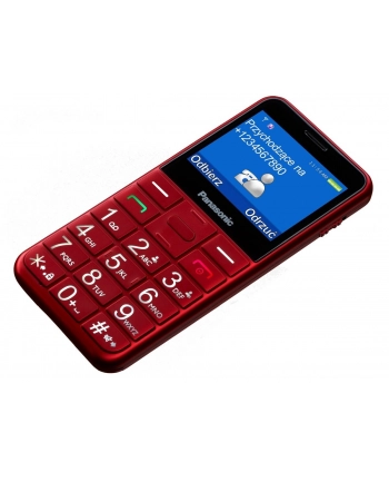 panasonic Telefon dla seniora KX-TU155 czerwony nr 1