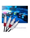 qoltec Kabel 2xRCA męski / 2xRCA męski | 1m | czarny - nr 3