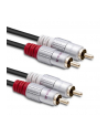 qoltec Kabel 2xRCA męski / 2xRCA męski | 1m | czarny - nr 5