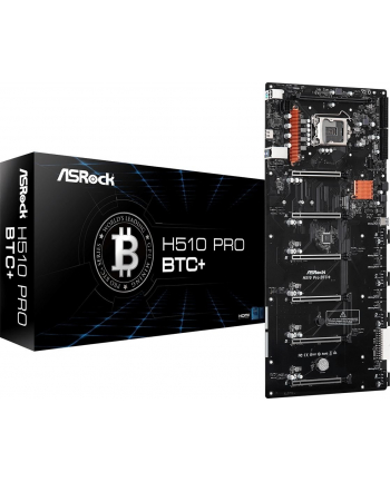 asrock Płyta główna H510 Pro BTC+ s1200 DDR4 HDMI 6PCI-E 3.0 M.2