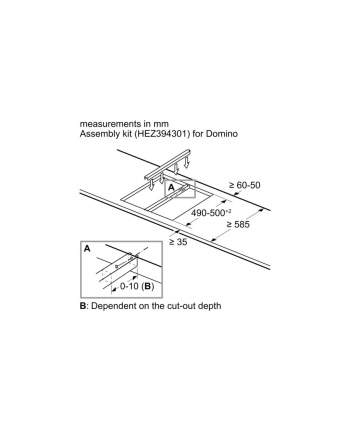 bosch HEZ394301 Listwa Domino do płyty PRA3A6D70