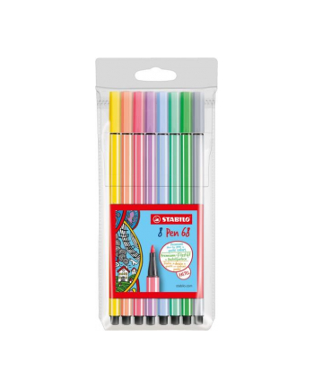 Flamastry STABILO Pen 68 pastel etui 8 szt. 68/8-01 nr 1
