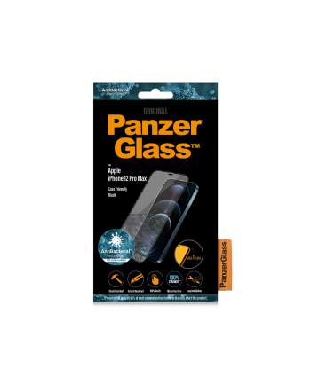 panzerglass Szkło ochronne E2E Super+ iPhone 12 Pro Max Case Friendly           AntiBacterial Microfracture