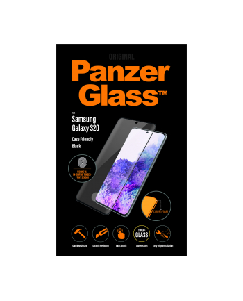 panzerglass Szkło ochronne Curved Super+ Samsung S20 G980 Case Friendly Finger  Print