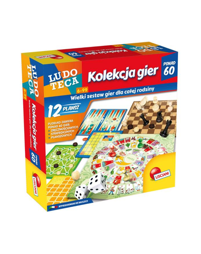 lisciani giochi LUDOTECA Zestaw kolekcja 60 gier 57023 LISCIANI główny