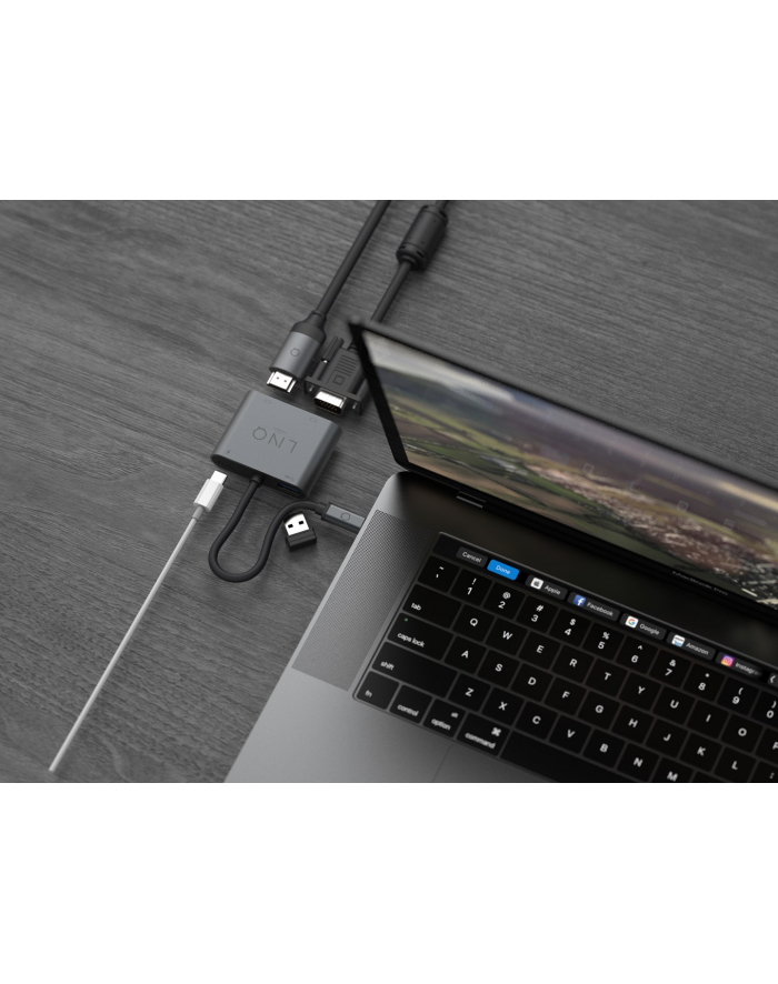 linq Hub 4w1 USB 3.0, USB-C HDMI, VGA główny