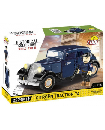 COBI 2263 Historical Collection WWII Francuski samochód 1934 CITROEN TRACTION 7A 222 klocki