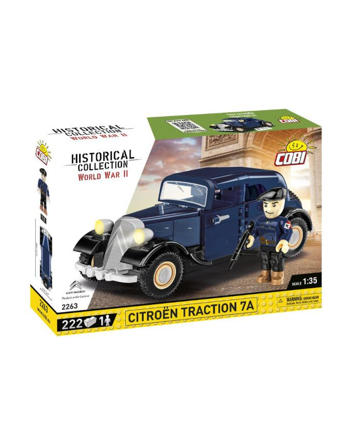 COBI 2263 Historical Collection WWII Francuski samochód 1934 CITROEN TRACTION 7A 222 klocki główny