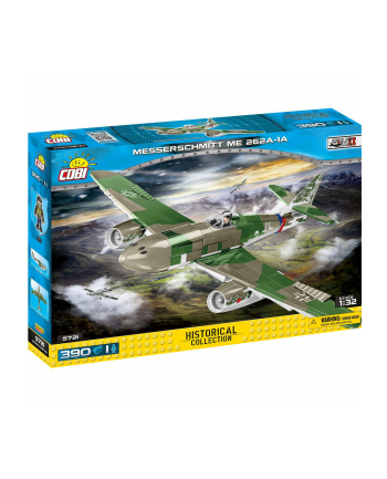 COBI 5721 Historical Collection WWII Niemiecki myśliwiec MESSERSCHMITT ME 262A-1A 390 klocków nr 1