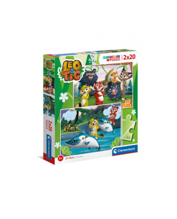 Clementoni Puzzle 2x20el Leo i Tig 24785