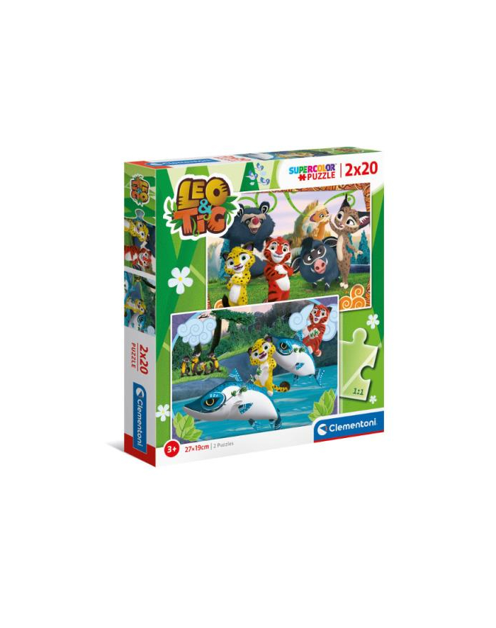 Clementoni Puzzle 2x20el Leo i Tig 24785 główny