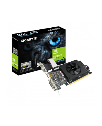 gigabyte Karta graficzna GeForce GT710 2GB GDDR5 64bit Low Profile DVI/HDMI/D-SUB