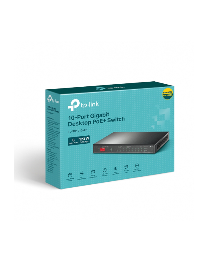 tp-link Switch SG1210MP 8GE PoE+ 1GE 1SFP główny