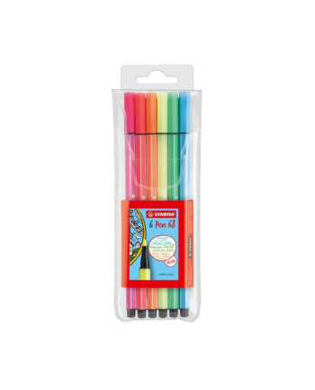 Flamastry STABILO Pen 68 neon etui 6 szt 6806-1 nr 1