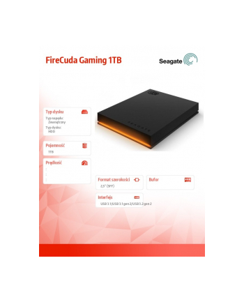 seagate Dysk FireCuda Gaming 1TB 2,5E STKL1000400