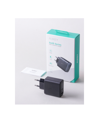 aukey PA-F3S ładowarka sieciowa 2xUSB Power Delivery (1xUSB A + 1xUSB C) 32W 4.8A