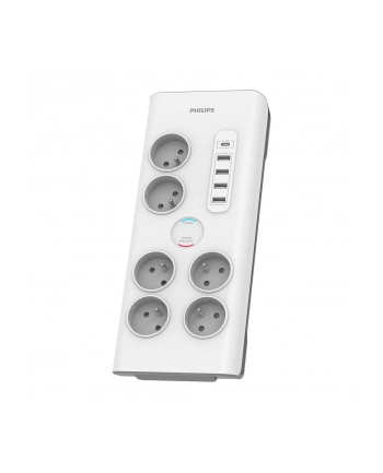 philips Listwa antyprzepięciowa 6 gniazd AC Fr 40W, 2 m nr 2