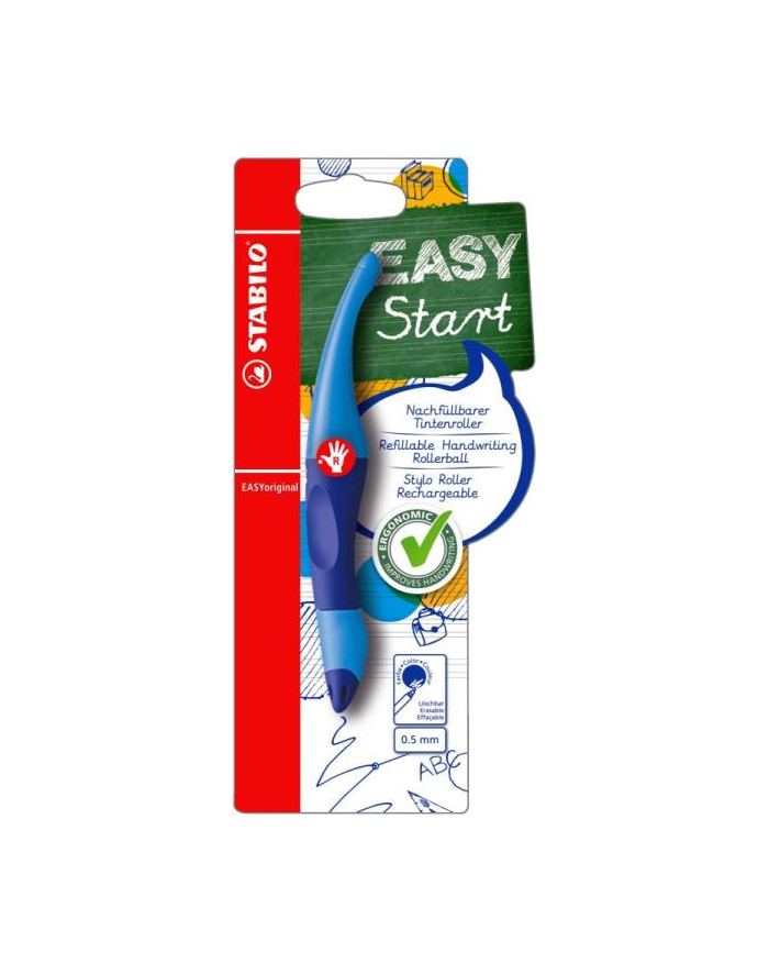 Pióro kulkowe STABILO EASYoriginal Start R niebieski i 1 wkład M niebieski główny