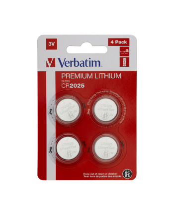 verbatim Bateria litowa CR2025 (4szt blister)