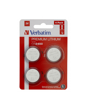 verbatim Bateria litowa CR2450 (4szt blister)