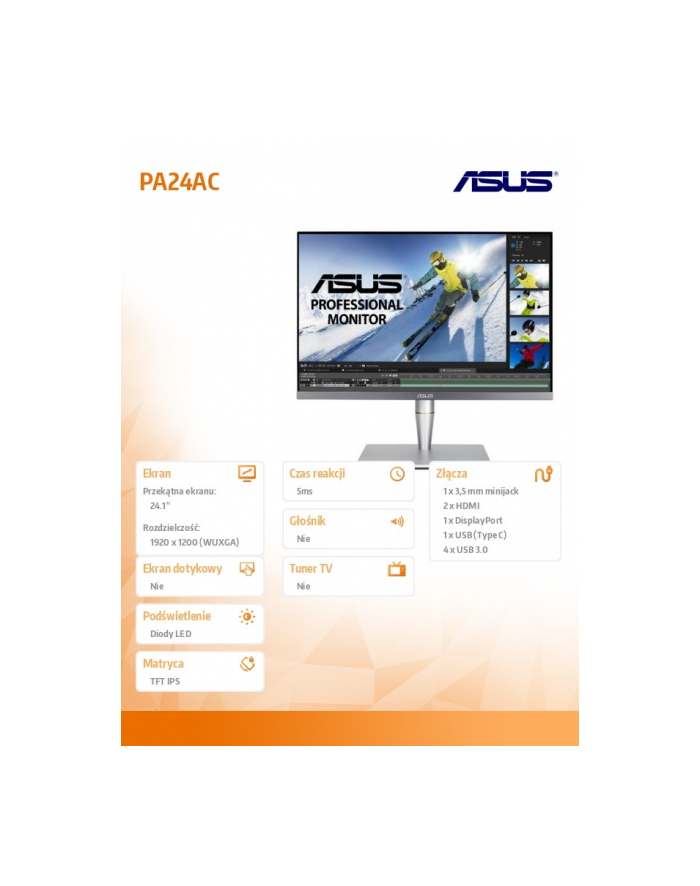 asus Monitor 24 PA24AC główny