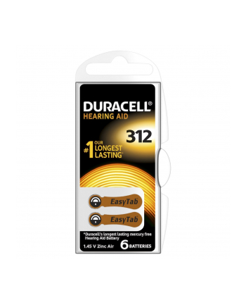 Duracell Zinc Air Hearing Aid 312 1.4V do aparatów słuchowych