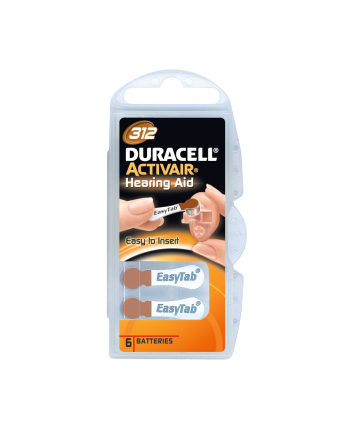 Duracell Zinc Air Hearing Aid 312 1.4V do aparatów słuchowych