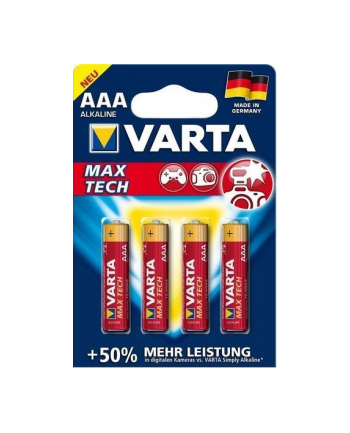 Varta Maxi Tech LR03-AAA, alkaliczna, 1.5V, sztuk 4 (4703-101-404)