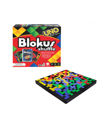 Blokus Shuffle z kartami UNO gra GXV91 p5 MATTEL