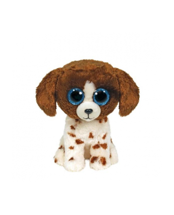 ty inc. TY BEANIE BOOS MUDDLES - brązowo / biały pies 15cm 36249