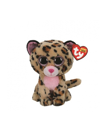 ty inc. TY BEANIE BOOS LIVVIE- brązowo / różowy leopard 15cm 36367