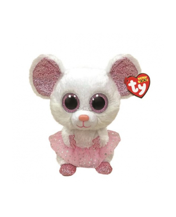 ty inc. TY BEANIE BOOS Nina mysz biała balerina 24cm 36488