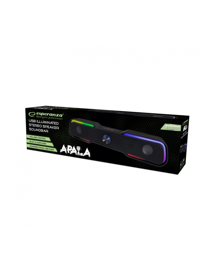 esperanza Głośnik USB soundbar Led/rainbow Apala główny