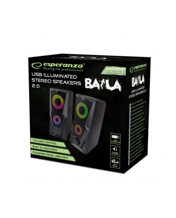 esperanza Głośnik 2,0 USB Led Rainbow Baila