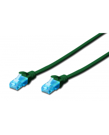 DIGITUS CAT 5e U-UTP patch cable PVC AWG 26/7 length 15m color green