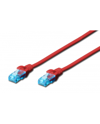 DIGITUS CAT 5e U-UTP patch cable PVC AWG 26/7 length 15m color red