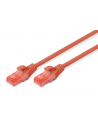 DIGITUS CAT 6 UTP patch cable PVC AWG 26/7 length 10m Color red - nr 1