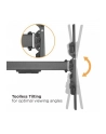 TECHLY Wall Bracket Extendable Arm up to 1015 mm for LCD 43-80inch Black - nr 21