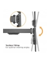 TECHLY Wall Bracket Extendable Arm up to 1015 mm for LCD 43-80inch Black - nr 36