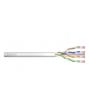 DIGITUS CAT 6 U-UTP patch cable raw length 305m paper box AWG 26/7 LSZH simplex color grey