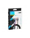 IBOX USB MULTI 4 IN 1 CABLE: 2X USB-C MICRO USB LIGTNING - COLOR CABLE - nr 8