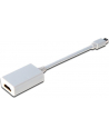 DIGITUS DisplayPort adapter cable mini DP - HDMI type A M/F 0.15m DP 1.1a CE wh - nr 12