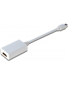 DIGITUS DisplayPort adapter cable mini DP - HDMI type A M/F 0.15m DP 1.1a CE wh - nr 15