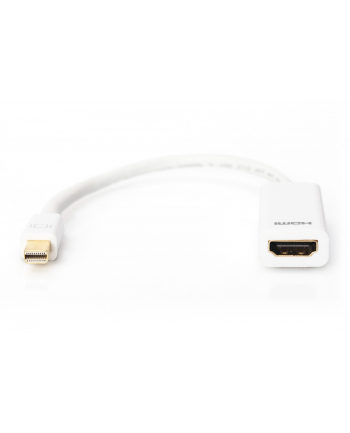 DIGITUS DisplayPort adapter cable mini DP - HDMI type A M/F 0.15m DP 1.1a CE wh nr 1