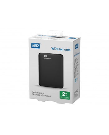 western digital WD Elements 2TB HDD USB3.0 Portable 2.5inch RTL extern RoHS compliant Low cost Kolor: CZARNY TPT(P) nr 1