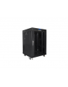 LANBERG free standing rack 19inch cabinet 15U 600x600 glass door LCD flat pack Kolor: CZARNY - nr 7