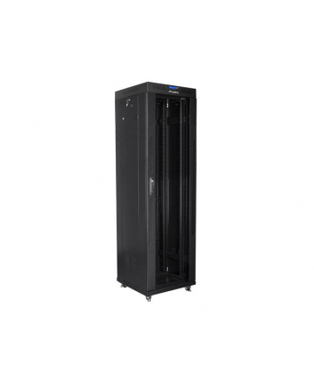 LANBERG free standing rack 19inch cabinet 42U 600x600 glass door LCD flat pack Kolor: CZARNY