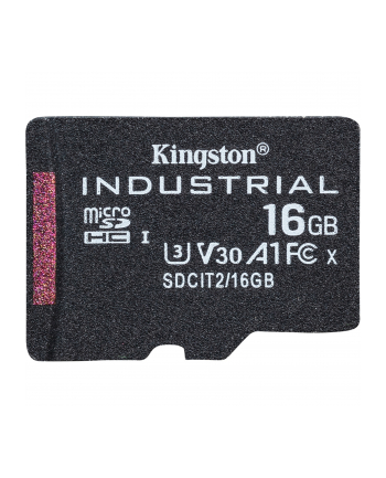 KINGSTON 16GB microSDHC Industrial C10 A1 pSLC Card Single Pack w/o Adapter