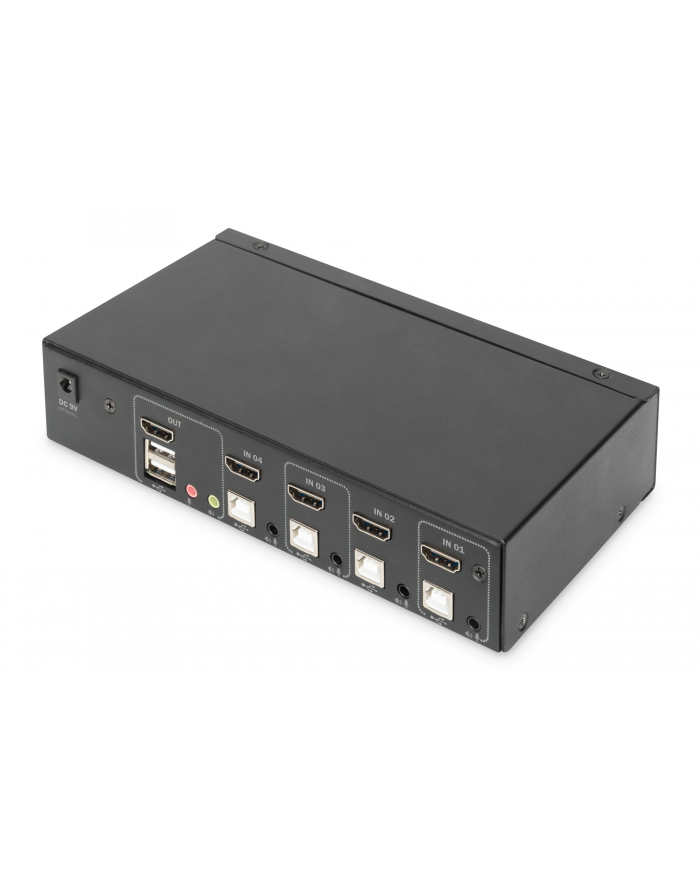 DIGITUS KVM Switch 2x1 HDMI 4-Port Single Display 4K/30Hz FreeSync główny